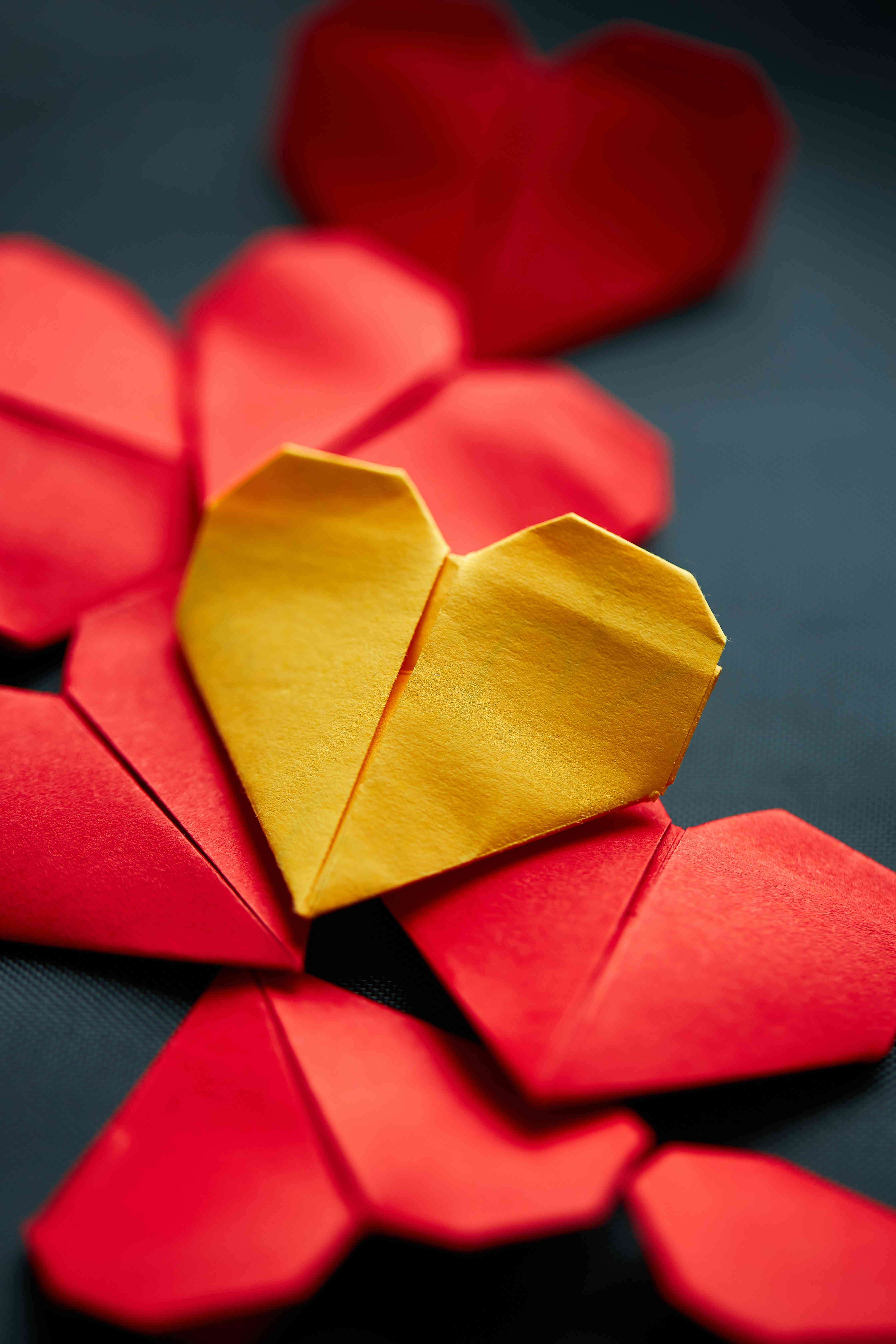 Модель сердечко оригами